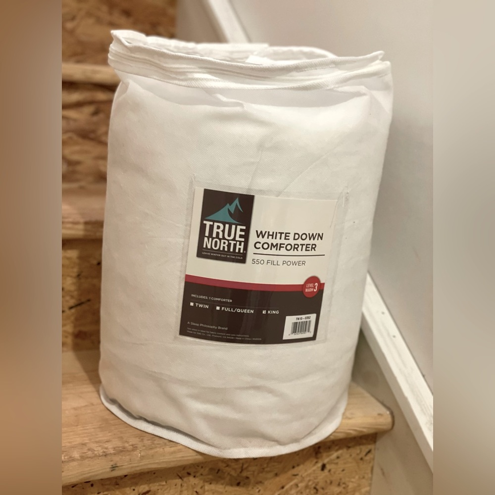 True North by Sleep Philosophy Extra Warmth White Cotton Down Comforter